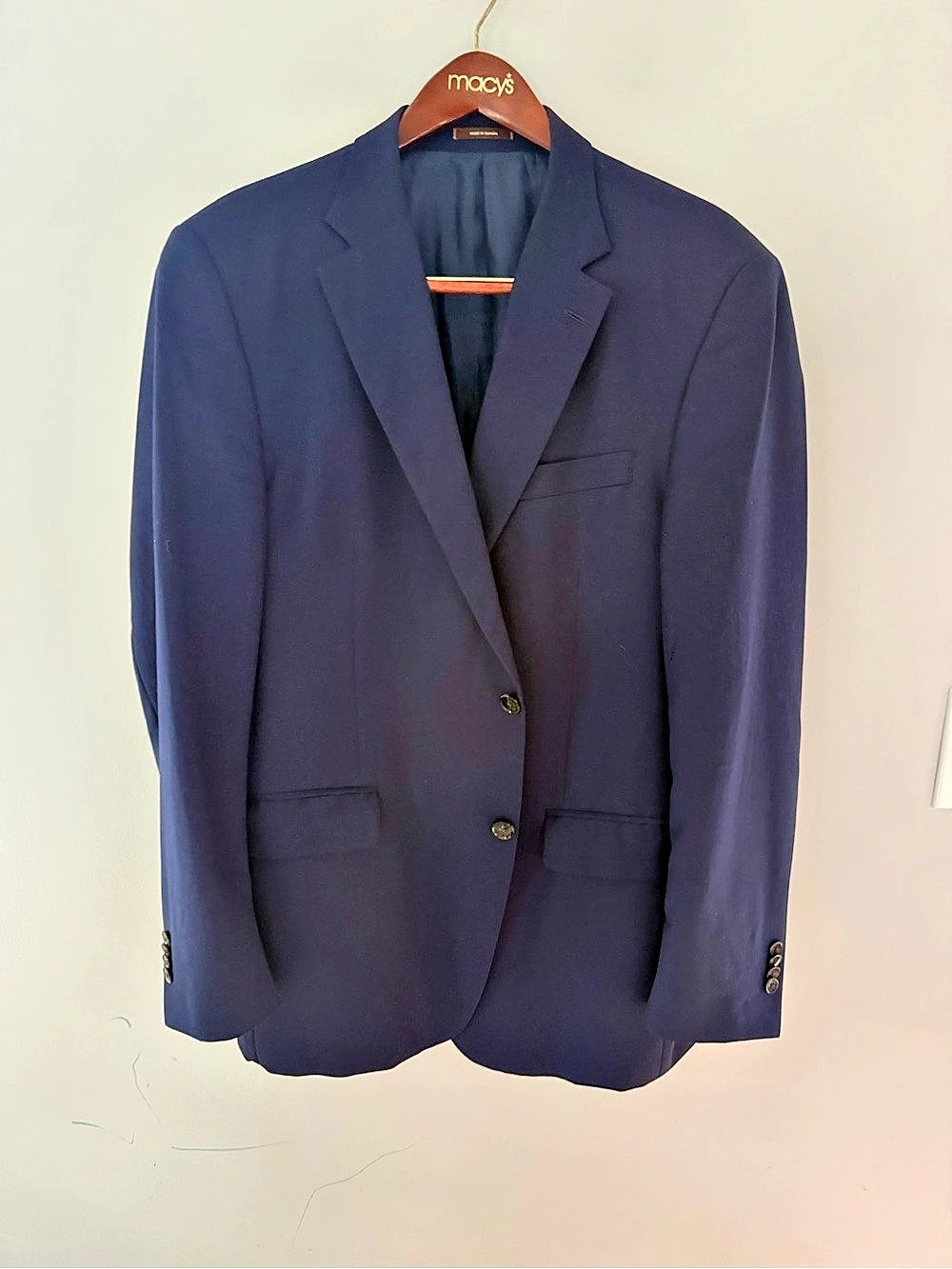 Peter Millar Navy Blue Two Button Sport Coat Estimated Men's 42L
